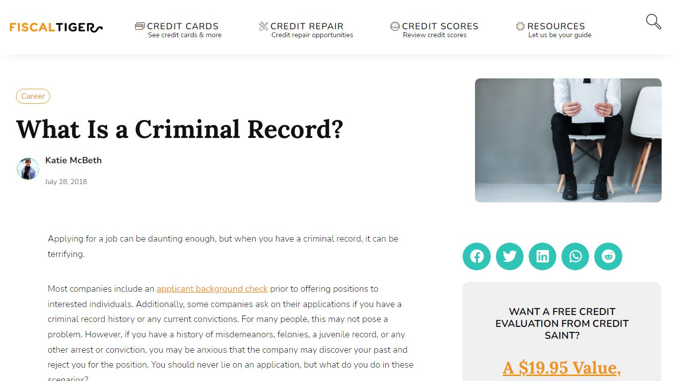 What is a Criminal Record? - Fiscal Tiger